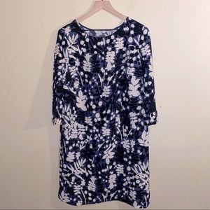 BODEN floral pattern shift dress size 12L